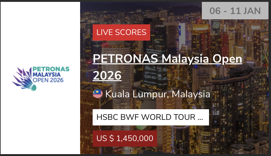 PETRONAS Malaysia Open 2026