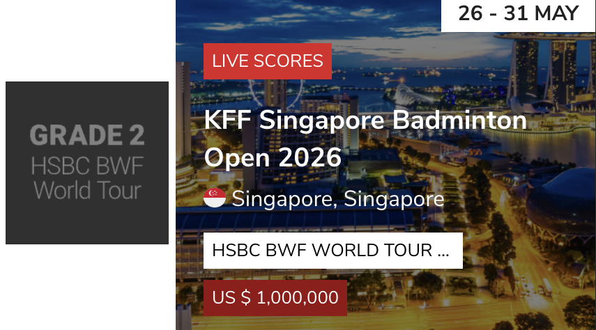 Singapore Badminton Open 2026